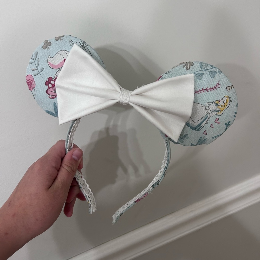Alice in wonderland Disney inspired ears , handmade!